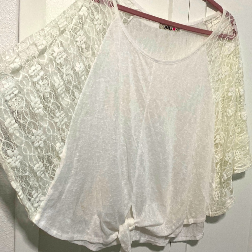 DEREK Plus Lace Batwing Blouse |Size 1X